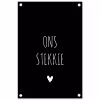 Quotes - Ons stekkie - Spreuken tuinposter los doek klein -3d