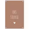 Quotes - Ons stekkie - Spreuken tuinposter los doek klein -3d