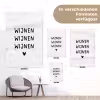 Quotes - Wijnen wijnen wijnen - Spreuken tuinposter los doek klein -Xsfeer9_DE