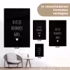 Quotes - Huisje boompje baby - Spreuken tuinposter los doek klein -Xsfeer9_DE