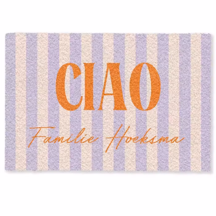 Personalisierbare fußmatte - Ciao