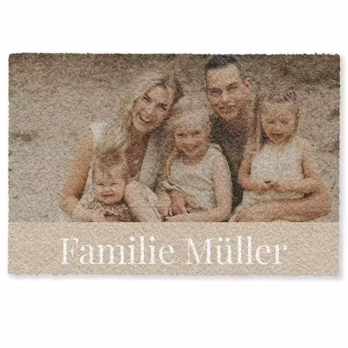 Personalisierbare fußmatte - Eigene - Foto - Balken - Unter