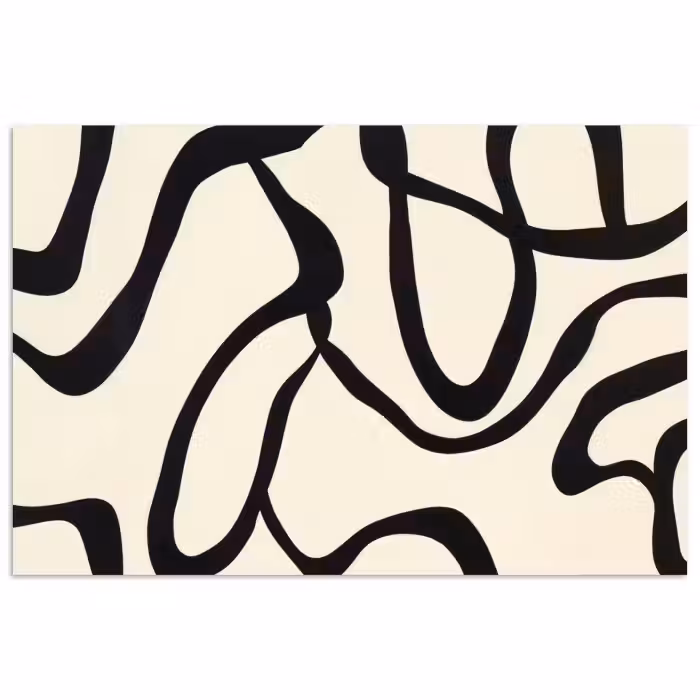 Poster - Abstrakt - Linien - Modern - Beige