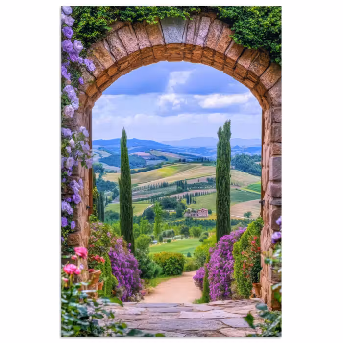 Poster - Ausblick - Toskana - Landschaft - Gateway