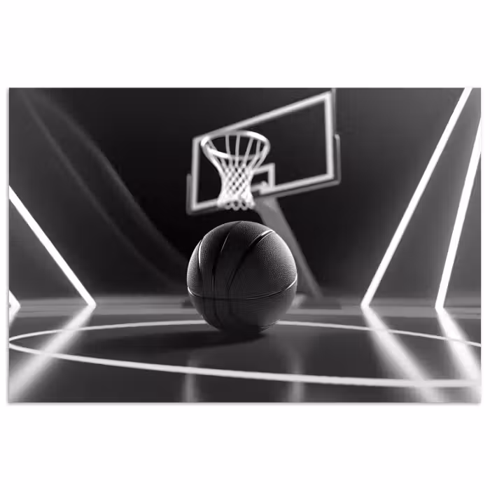 Poster - Basketball - Basketballplatz - Linien