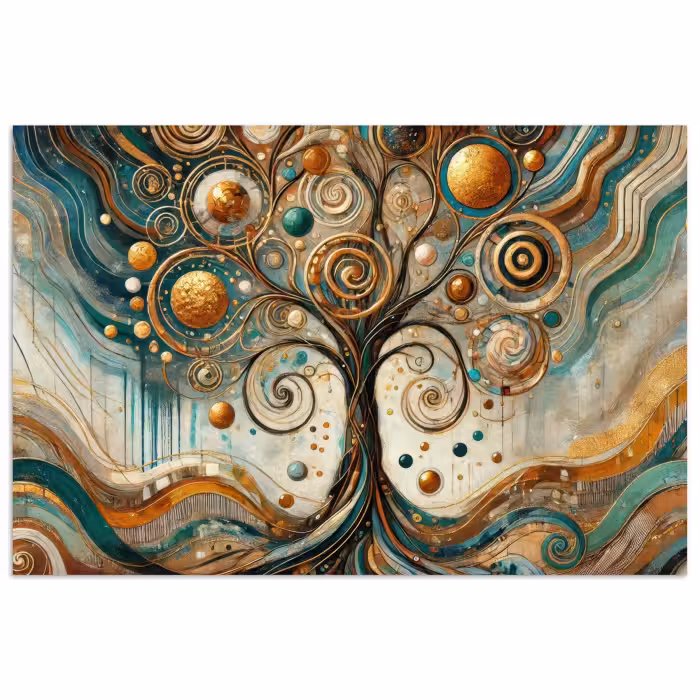 Poster - Baum des Lebens - Baum - Abstrakt - Modern