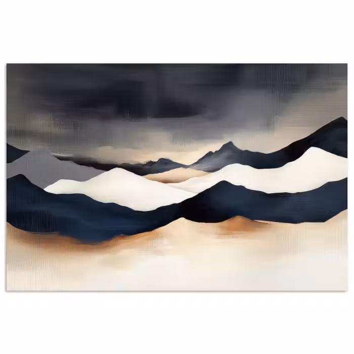 Poster - Berge - Dunkelblau - Landschaft