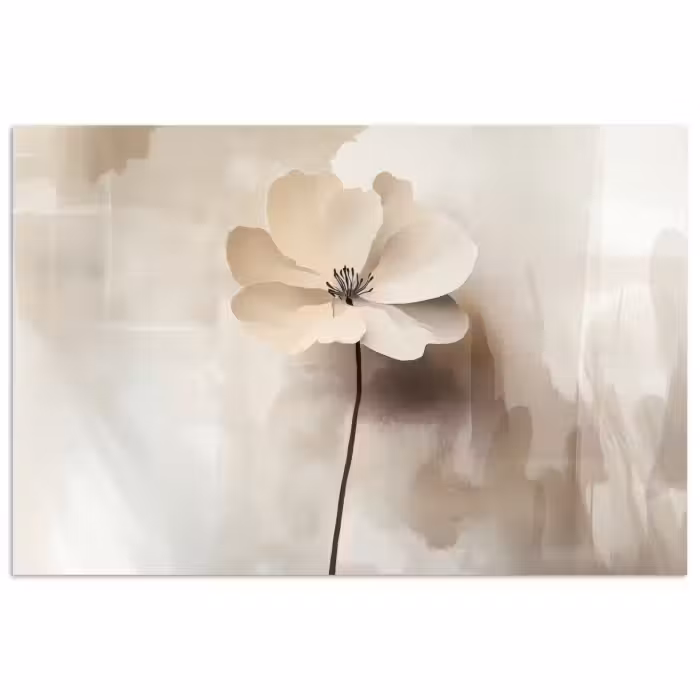 Poster - Blume - Beige - Farbe - Schatten
