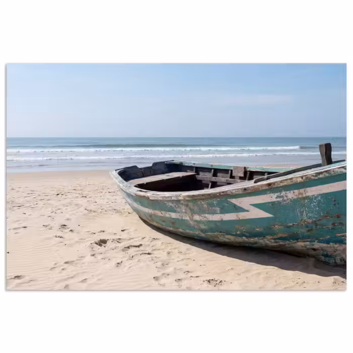 Poster - Boot - Sandstrand - Meer