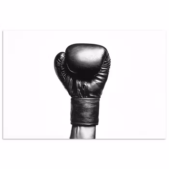 Poster - Boxhandschuh - Schwarz - Hand