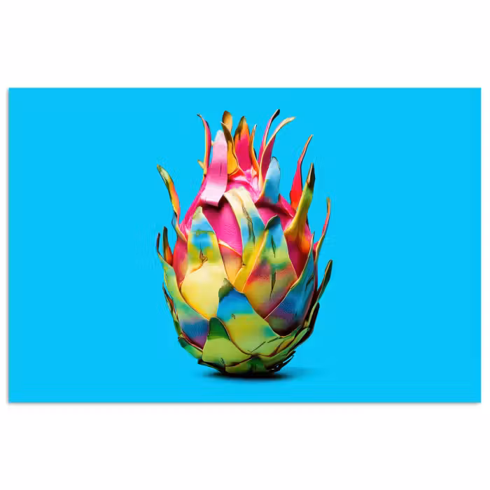 Poster - Drachenfrucht - Blau - Vivid