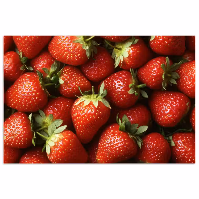 Poster - Erdbeere - Obst - Rot