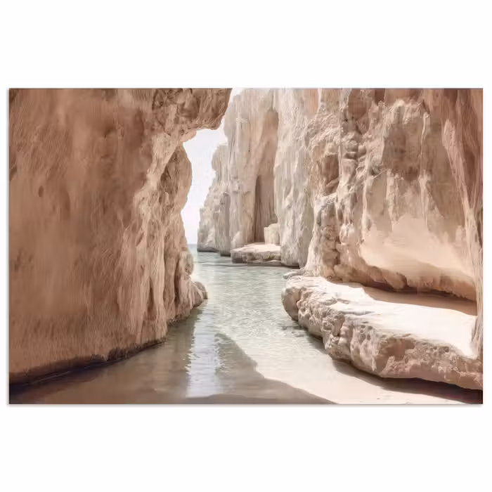 Poster - Felsen - Meer - Sand - Schlucht