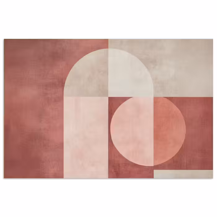Poster - Figuren - Abstrakt - Rosa