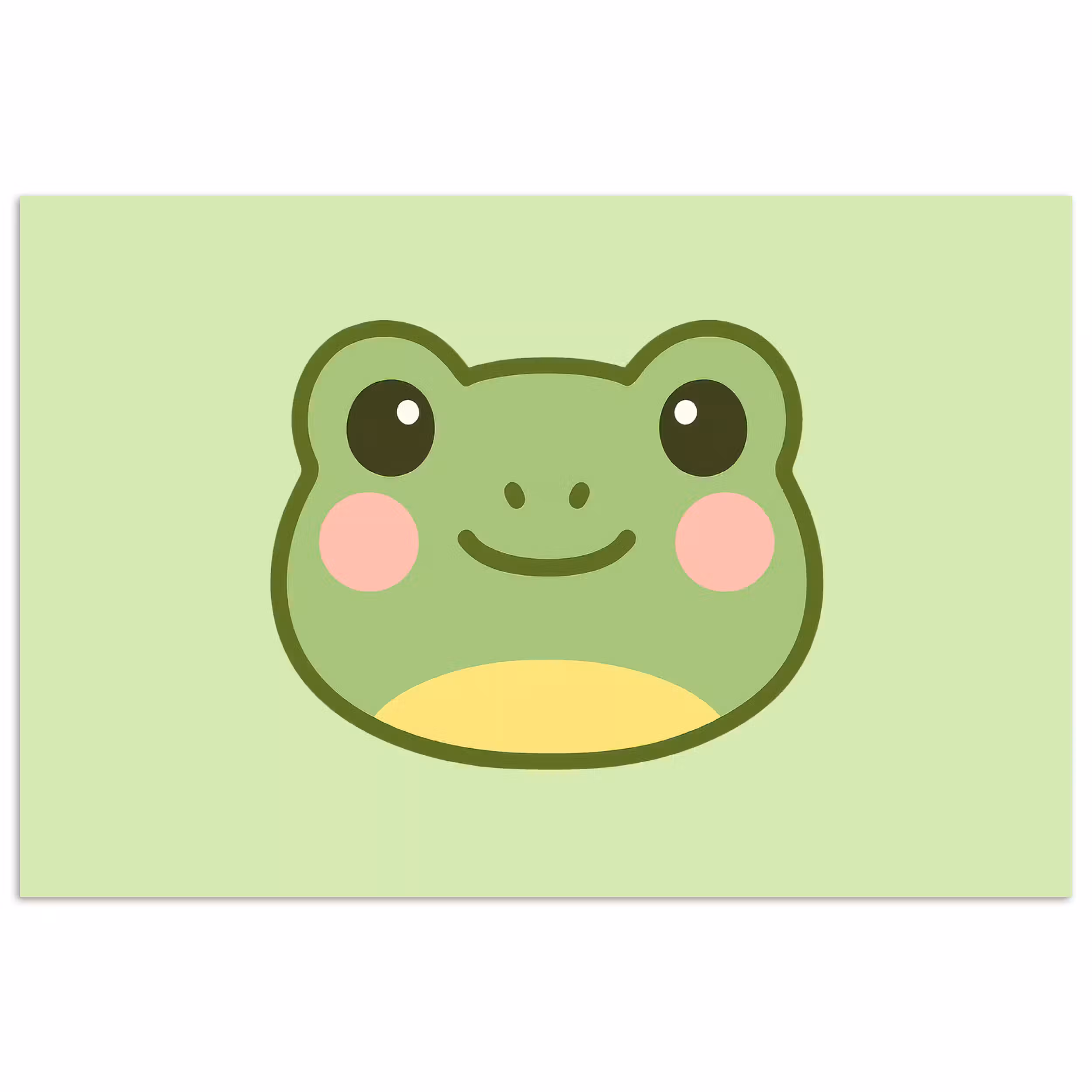 Poster - Frosch - Grün - Freundlichkeit