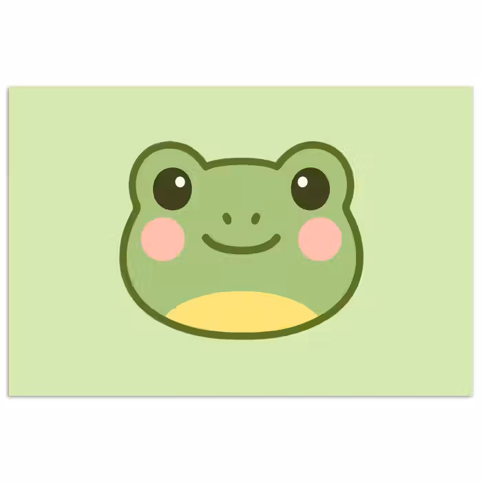 Poster - Frosch - Grün - Freundlichkeit