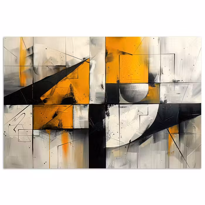 Poster - Gelb - Abstrakt - Modern - Formen