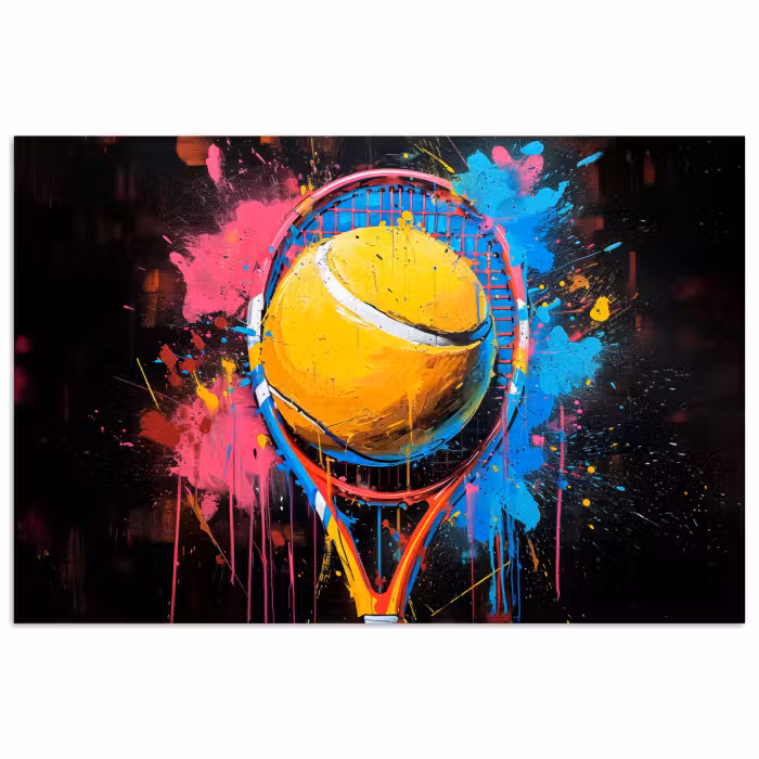 Poster - Graffiti - Tennis - Sport - Schläger
