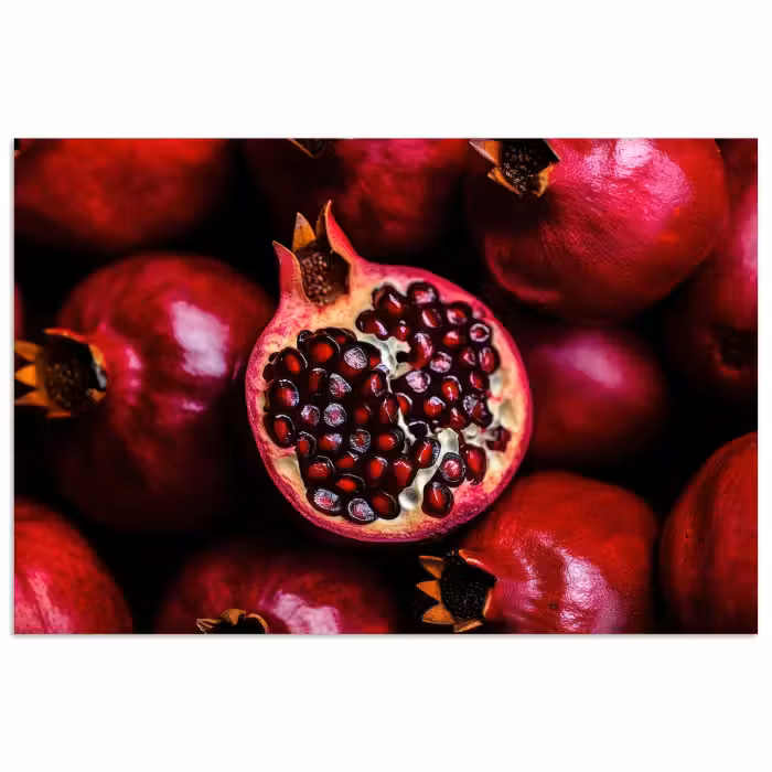 Poster - Granatapfel - Rot - Obst