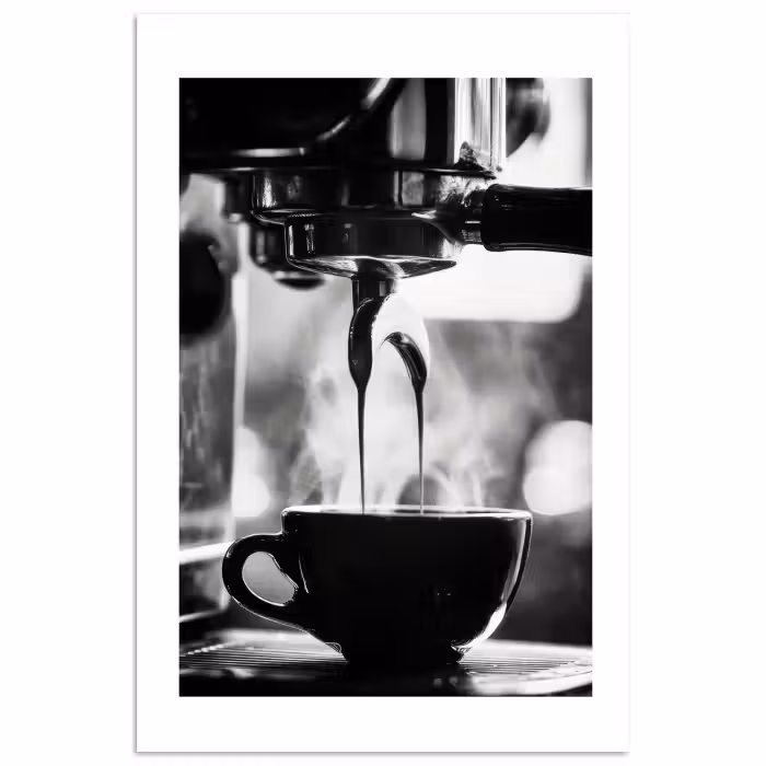 Poster - Kaffee - Espresso - Kaffeemaschine - Tasse