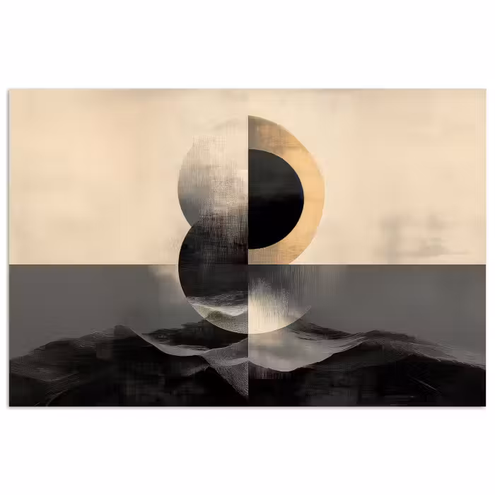 Poster - Kreise - Schatten - Abstrakt