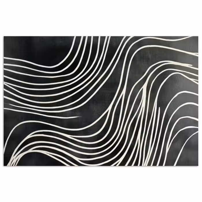 Poster - Linien - Muster - Abstrakt - Weiß