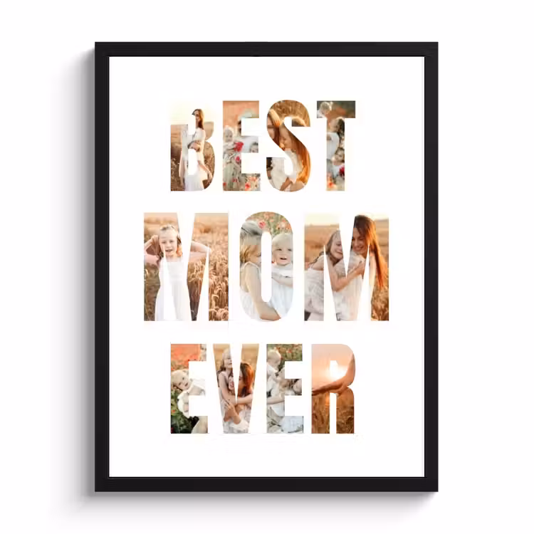 Poster mit Rahmen – Beste Mama aller Zeiten