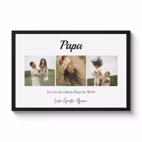 Poster mit Rahmen - Collage horizontal