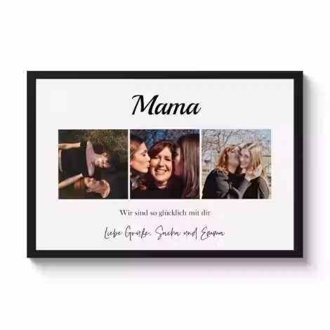 Poster mit Rahmen - Collage horizontal