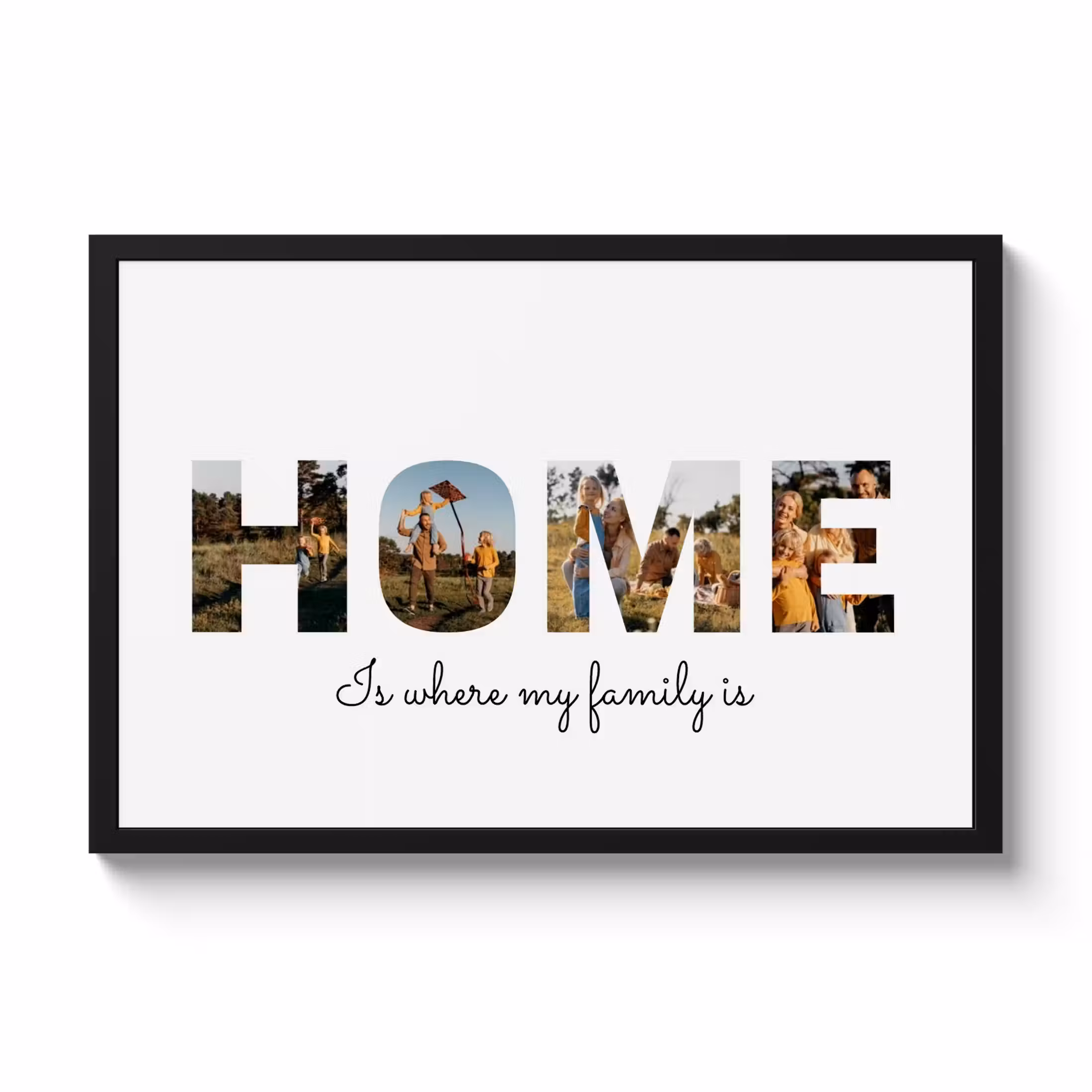 Poster mit Rahmen - Home