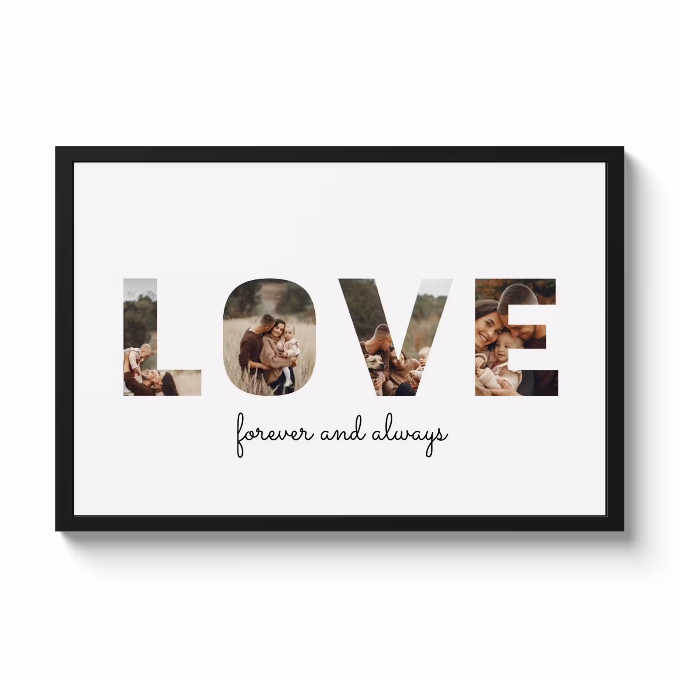 Poster mit Rahmen - Love