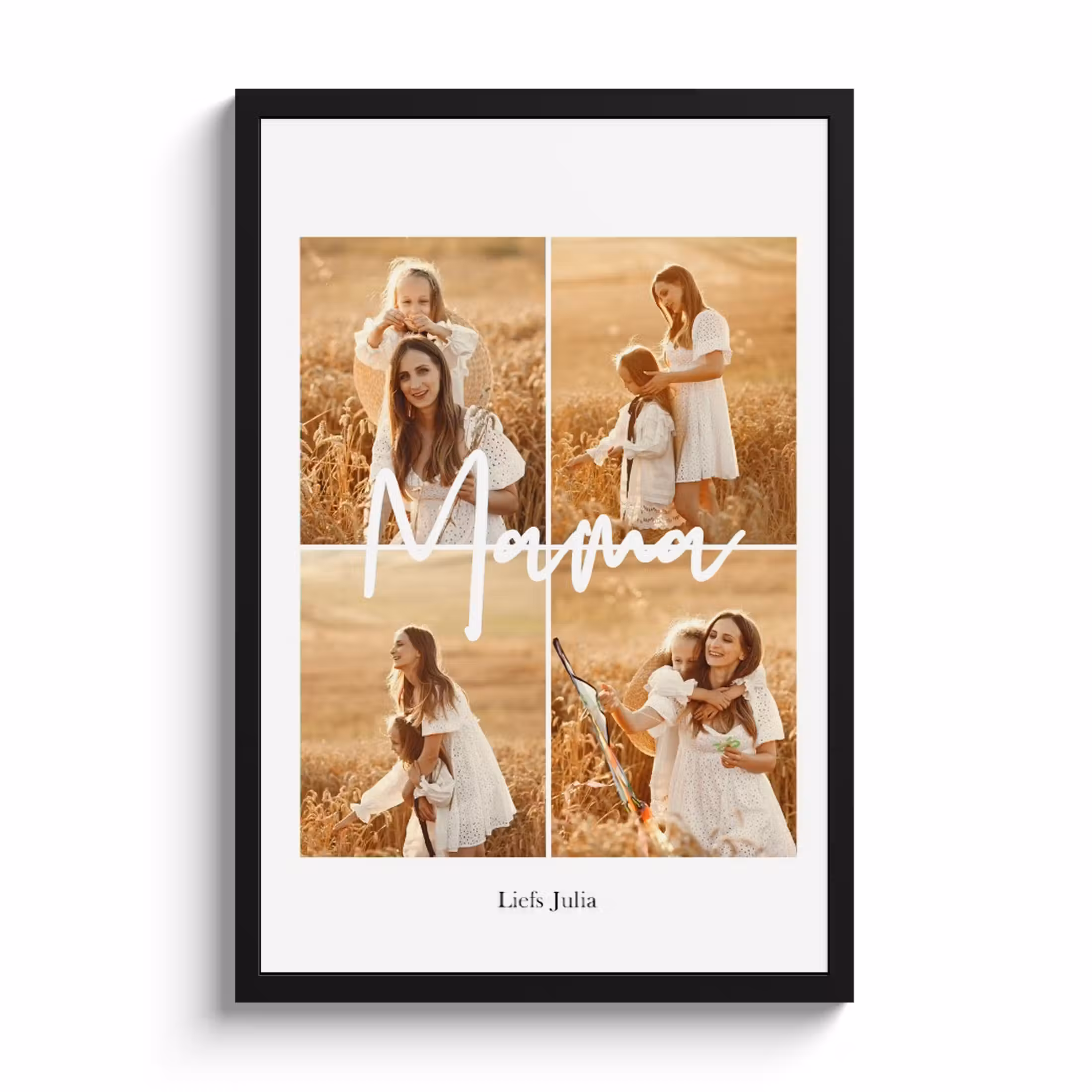Poster mit Rahmen – Mama-Collage