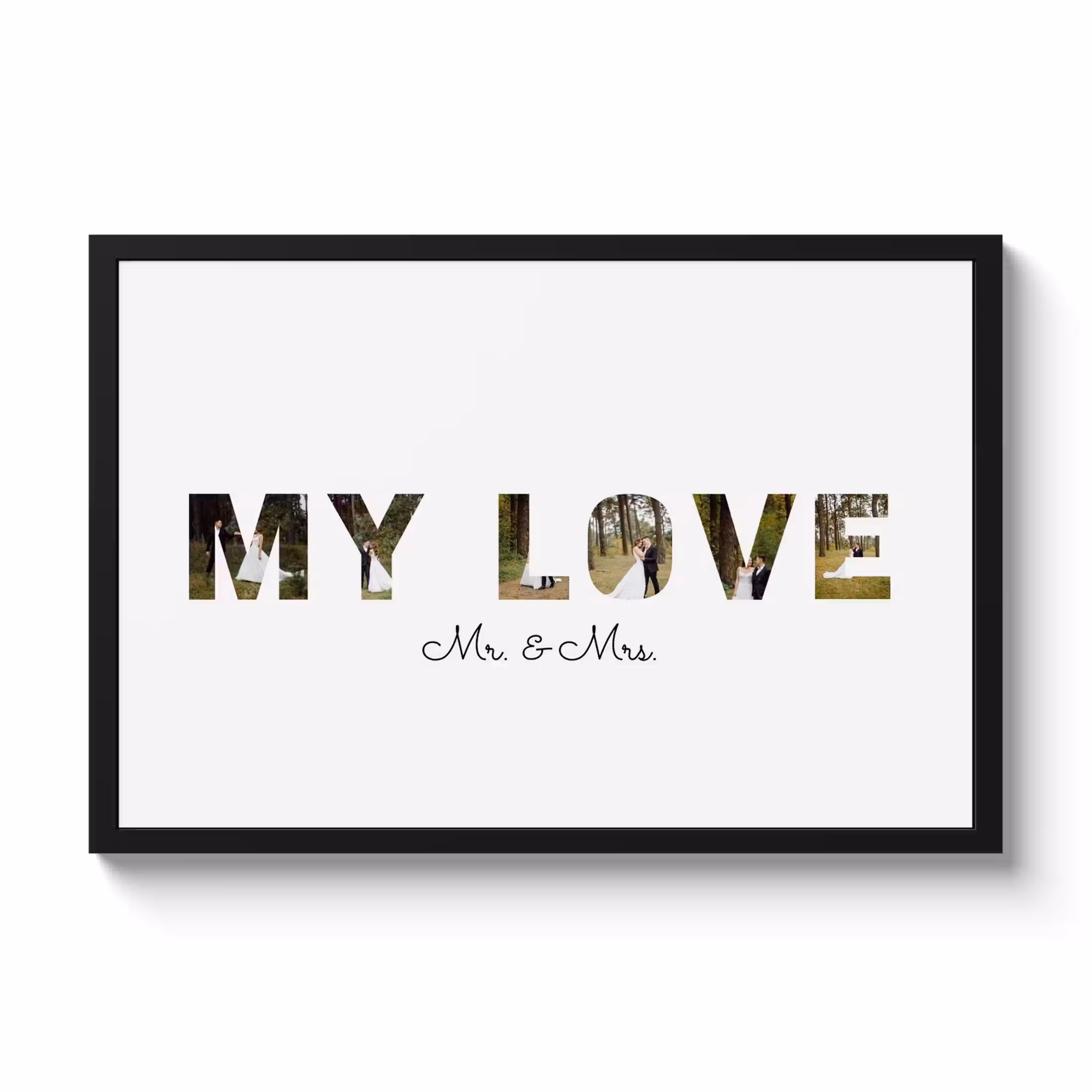 Poster mit Rahmen – My Love