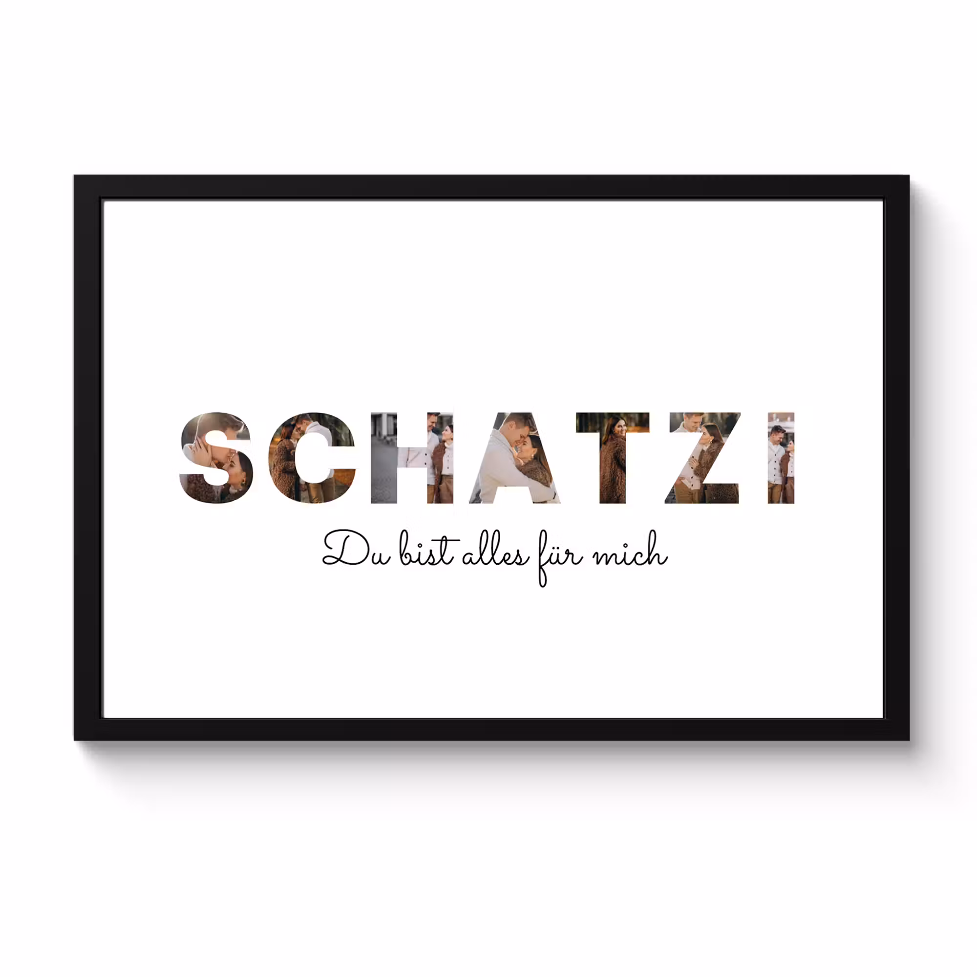 Poster mit Rahmen - Schatzi