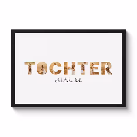 Poster mit Rahmen – Tochter
