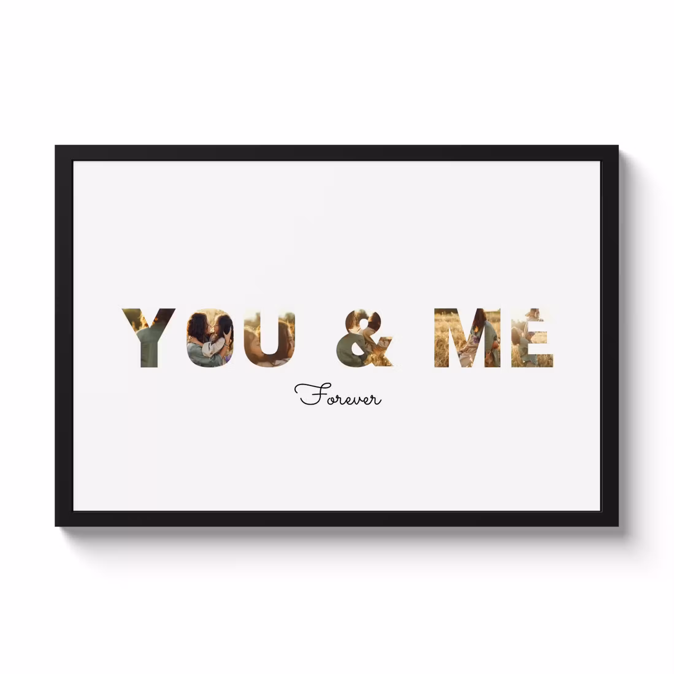 Poster mit Rahmen – You & Me