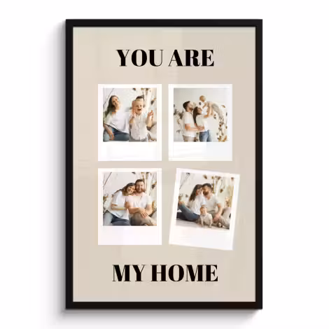 Poster mit Rahmen - You are my home