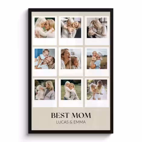 Poster mit Rahmen – You are the best mit 9 Fotos