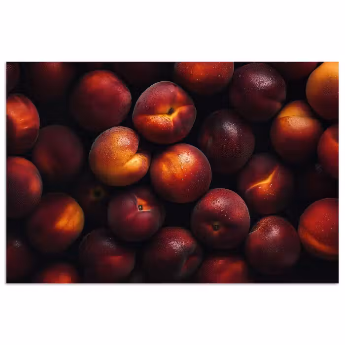 Poster - Obst - Nahaufnahme - Nektarinen