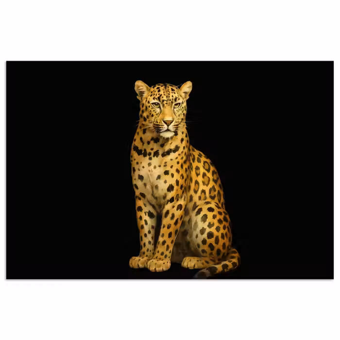 Poster - Panther - Realistisch - Braun