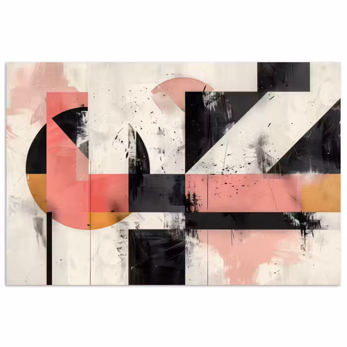 Poster - Rosa - Abstrakt - Ästhetisch - Modern - Formen