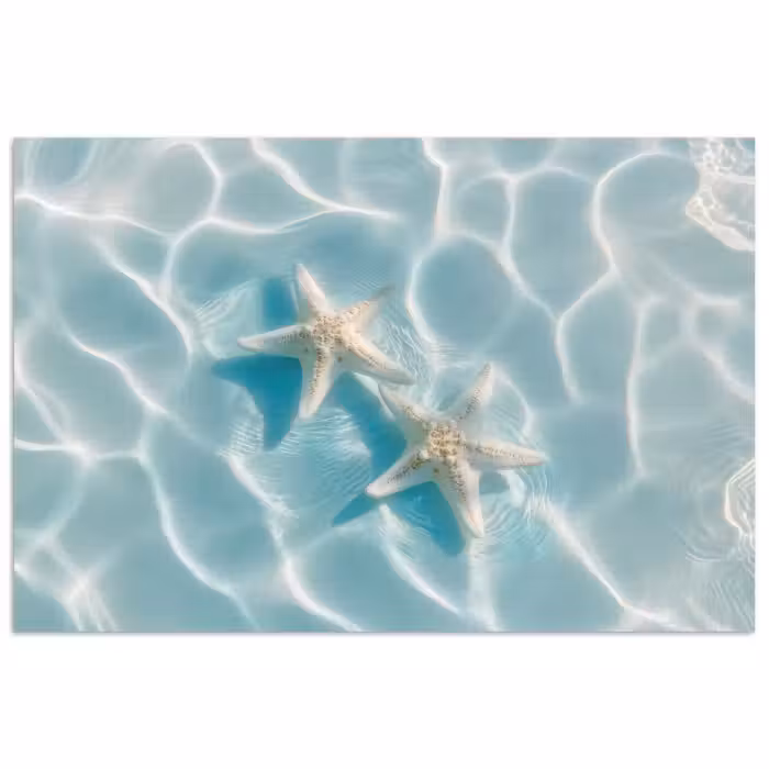 Poster - Seesterne - Gewelltes Wasser - Beruhigend