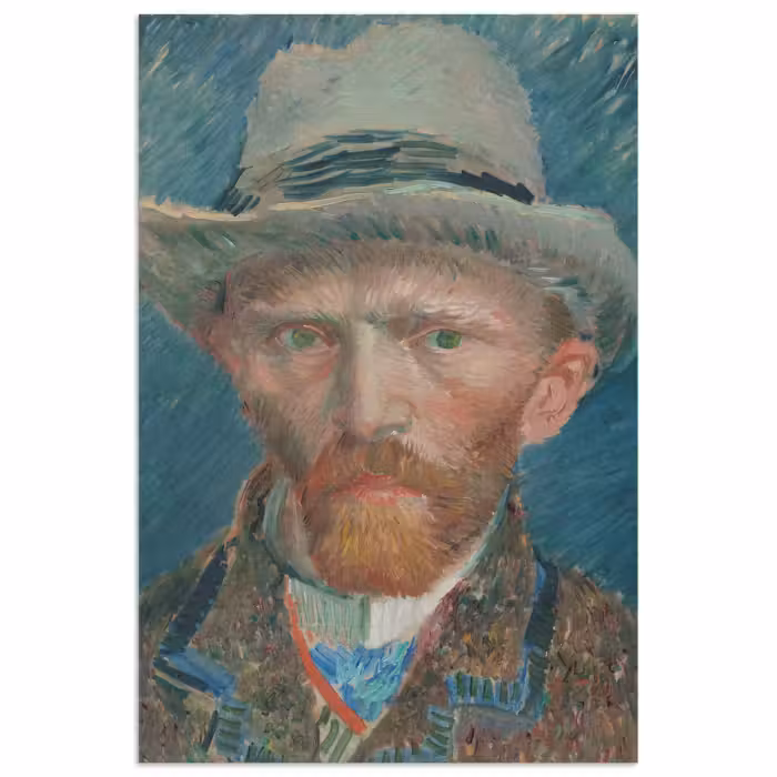 Poster - Selbstporträt 1887 - Gemälde von Vincent van Gogh