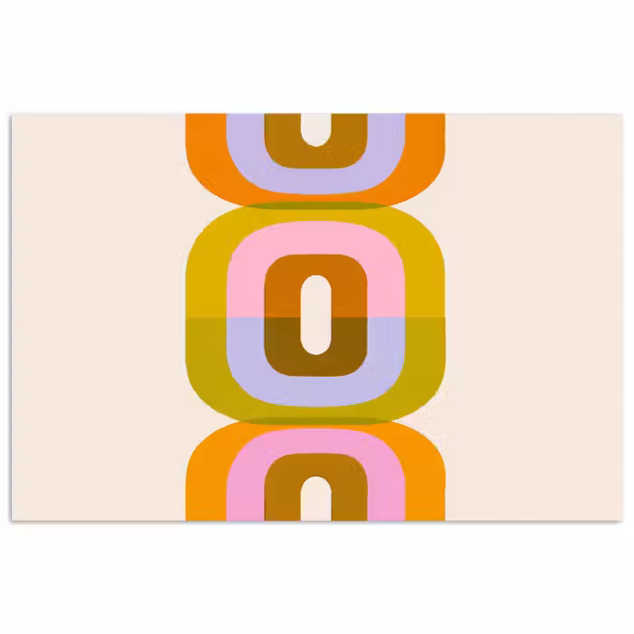 Poster - Stapeln - Formen - Orange