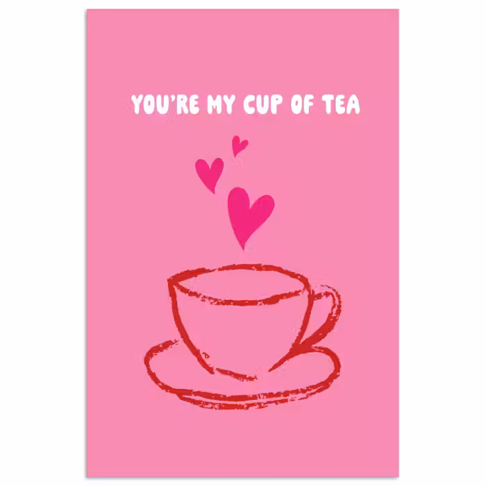Poster - Tee - Rosa - Valentinstag - Text