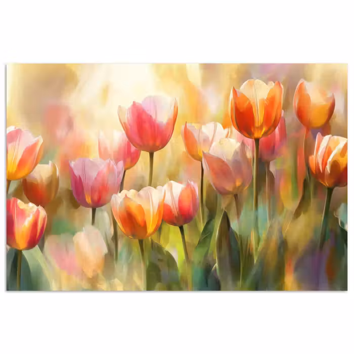 Poster - Tulpen - Märchenhaft - Farbenfroh