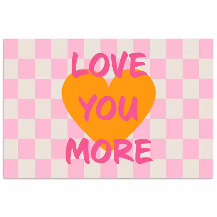 Poster - Valentinstag - Liebe - Rosa - Orange
