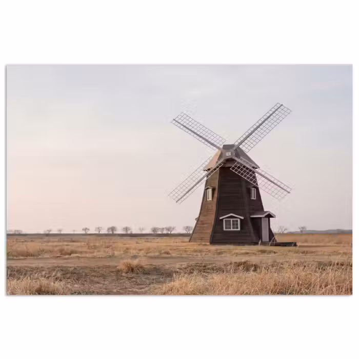 Poster - Windkraftanlagen - Landschaft - Feld