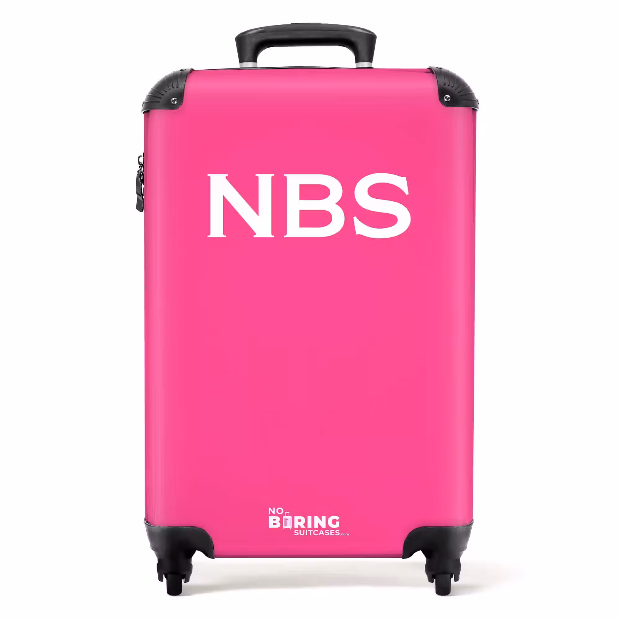 Koffer mit Name - Rosa mit weißen Buchstaben