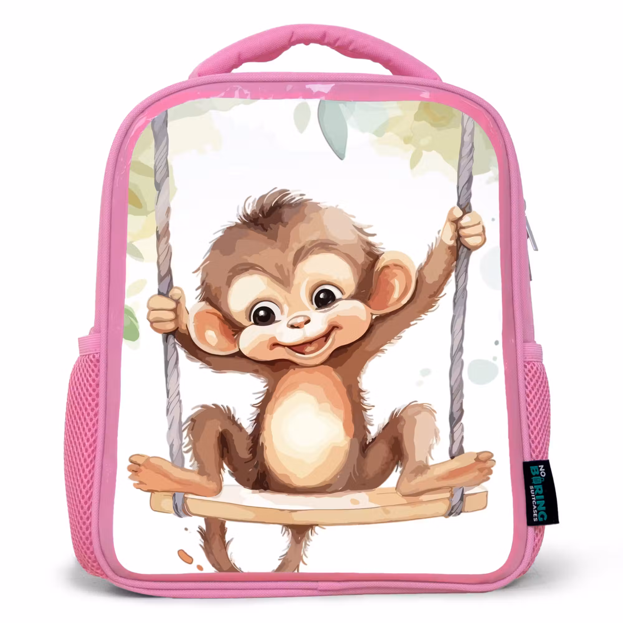 Rucksack Kind - Rosa - Affe - Tier - Kinder - Dschungel